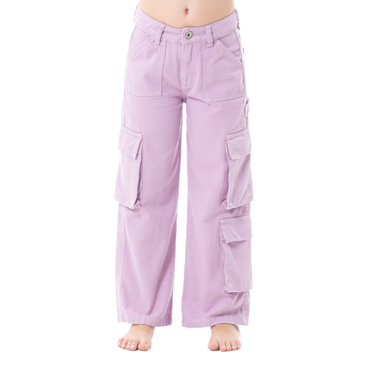 PURPLE CARGO PANTS FOR GIRLS Nauty Blue Intl