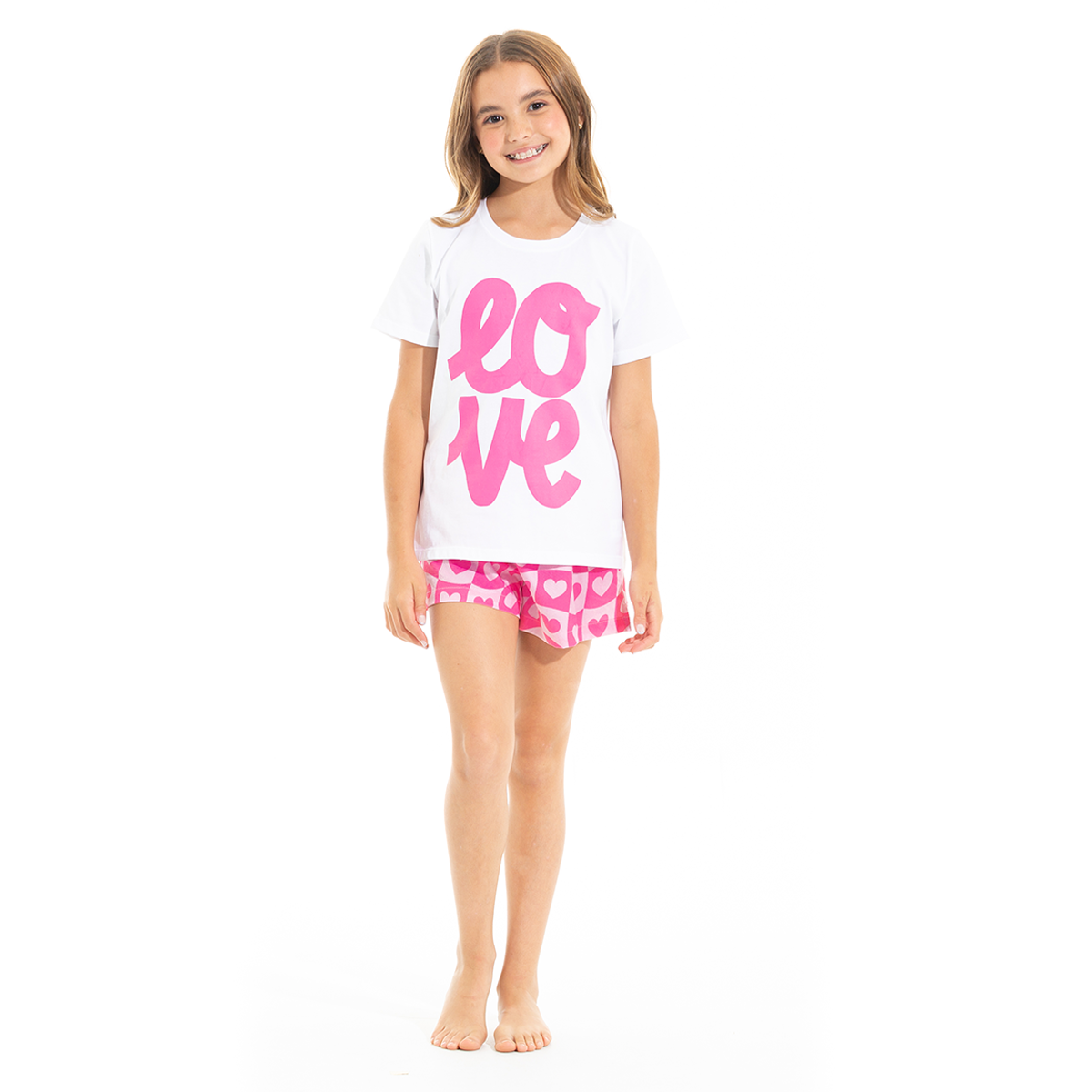 LOVE PAJAMA SHORTS FOR GIRLS – Nauty Blue Intl