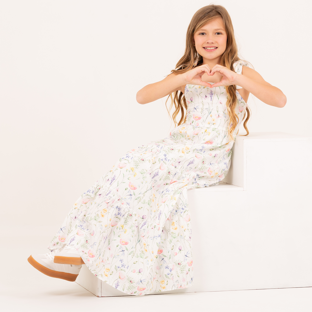 girls cotton maxi dress Ba & Na Girls Cotton Black Maxi Dress with Yellow Trim 2Y / Black, Size 2Y